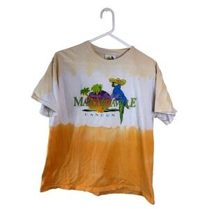 Vintage Jimmy Buffett Margaritaville Cancun Parrot Tie Dye T-Shirt Size Medium